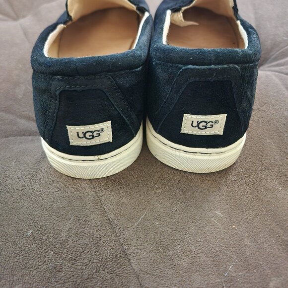 Ugg Women's Fierce Suede Slip On Loafer - Black - Women's Size 10 - Picture 1 of 7